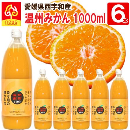 温州みかんジュース6本(1L) | みかん産直 南の果樹園ニュウズ